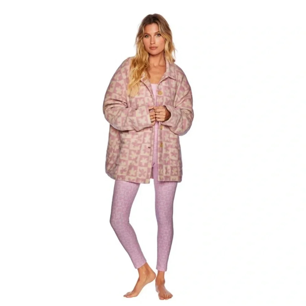 Beach Riot Skye Jacket, mod flower check - Picture 2 of 10